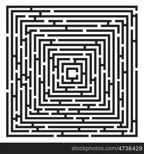 Black vector maze. Black maze