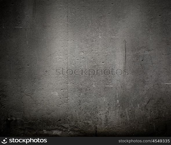 Black wall. Abstract background image of dark cement wall