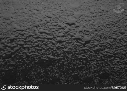 Black water texture. Water drop background. Water drop black background
