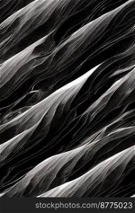 Black wave on dark background design 3d illustrated