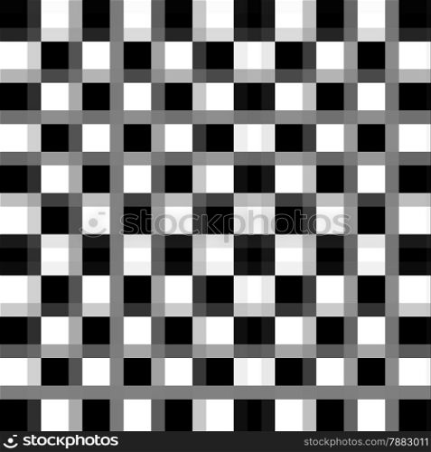 Black-white checkered plane made in 2d software