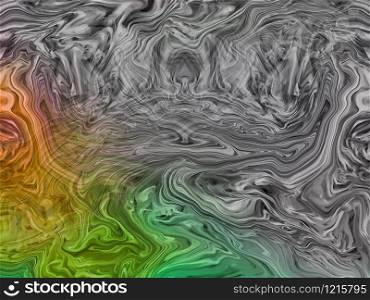 Black - white patterns with color. Abstract background.