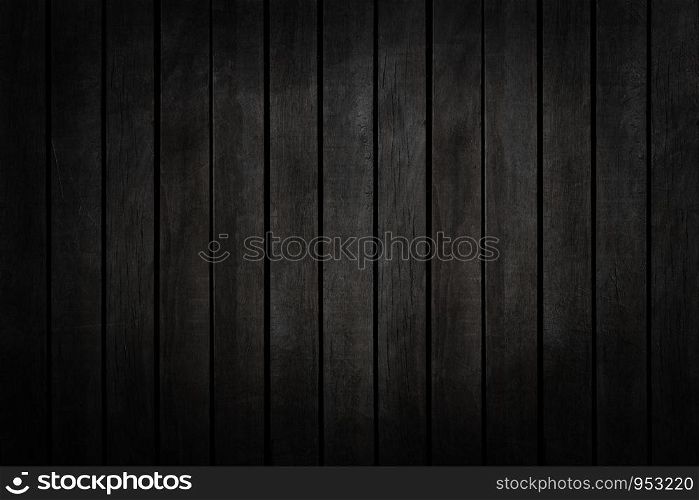 Black wood background texture close up