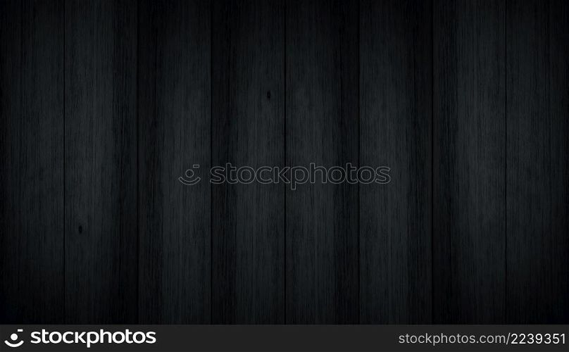 Black Wood texture background, wood texture with natural pattern, Soft natural wood For aesthetic creative design