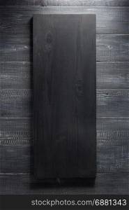 black wooden board as background texture