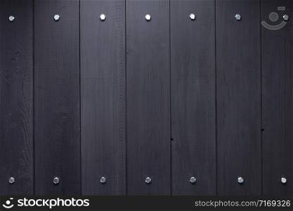 black wooden plank board background as texture surface