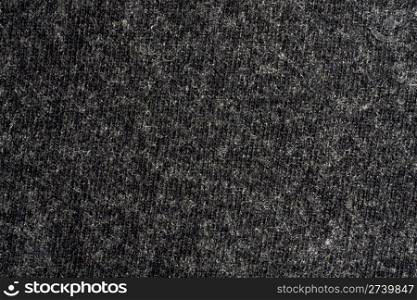 Black Wool texture background closeup