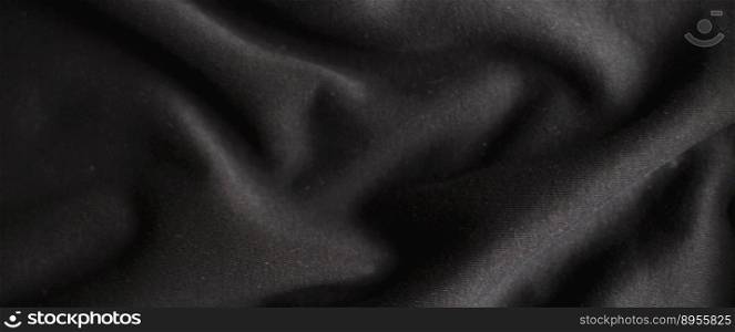 black wrinkled plush fabric background texture, soft material pattern. banner.. black wrinkled plush fabric background texture, soft material pattern. banner