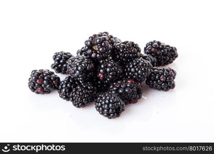 blackberries isolate on white