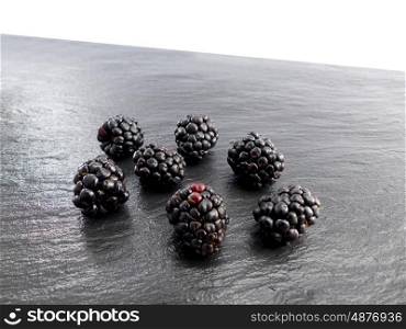 Blackberries on a slate platter &#xA;&#xA;