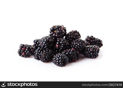 Blackberry isolated on white background