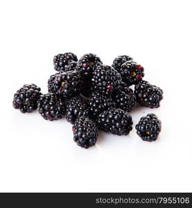 Blackberry isolated on white background