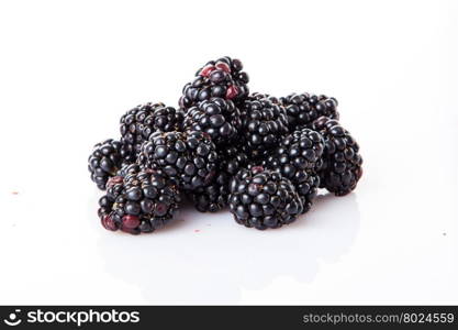 Blackberry isolated on white background