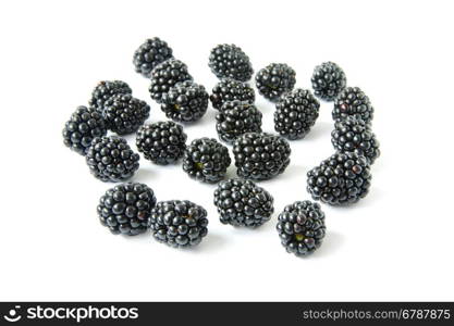 Blackberry with leaves