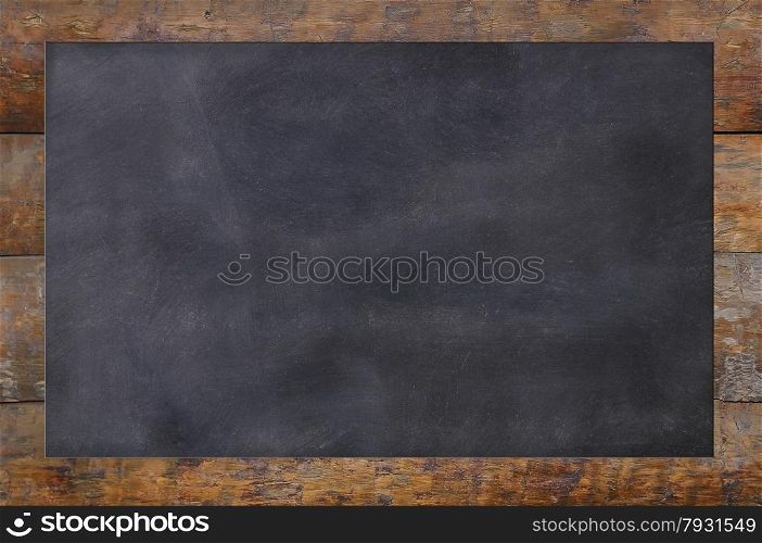 Blackboard as background and with space for writing