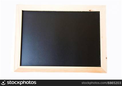 blackboard from wood on white background