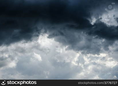 blackground of storm cloud