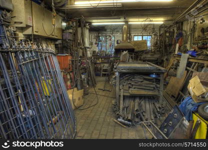 Blacksmith?s forge, Worcestershire, England.