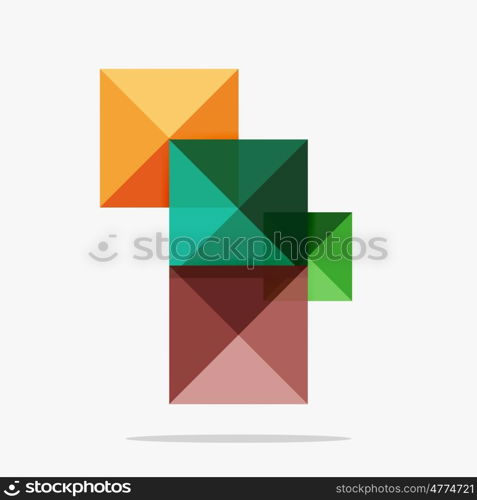blank abstract squares background, infographic template with place for your content