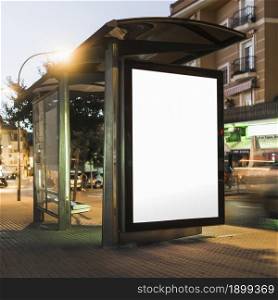blank billboard bus stop shelter night 2. Resolution and high quality beautiful photo. blank billboard bus stop shelter night 2. High quality beautiful photo concept