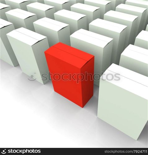 Blank Box Copyspace Meaning Stand Out Leader Or Individual