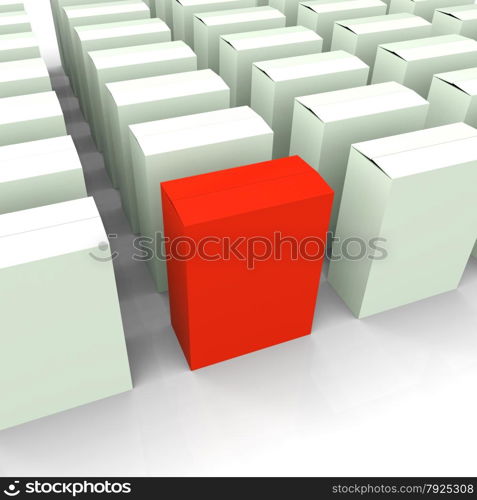 Blank Box Copyspace Meaning Stand Out Leader Or Individual