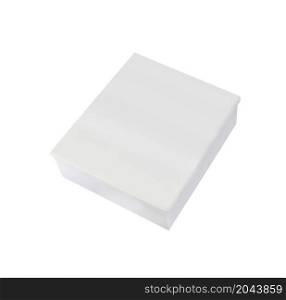 Blank box on white background