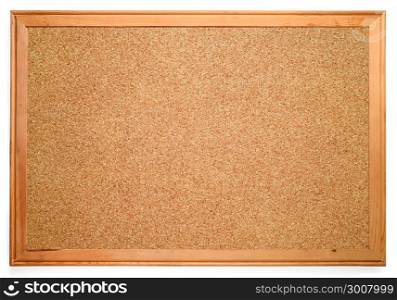 Blank corkboard