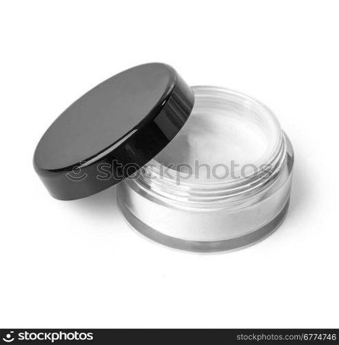 Blank Cosmetic Container for Cream, Powder or Gel with clipping path