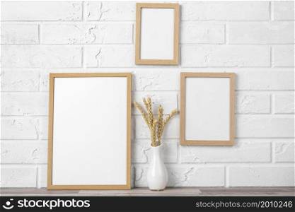 blank frame collection wall vase