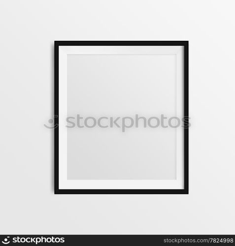 blank frame on a white background