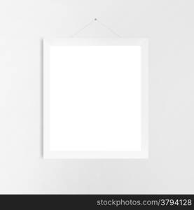 blank frame on a white wall