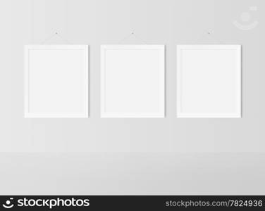 blank frame on a white wall