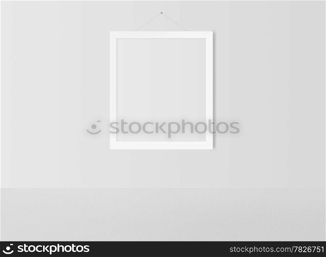 blank frame on a white wall