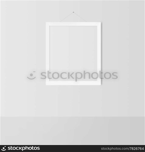 blank frame on a white wall