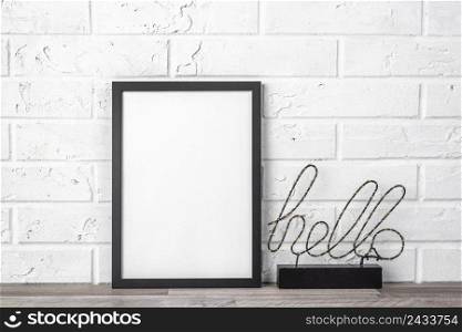 blank frame with hello sign 2