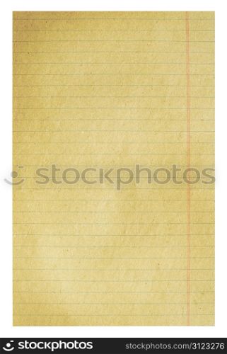Blank grunge paper sheet with blue lines