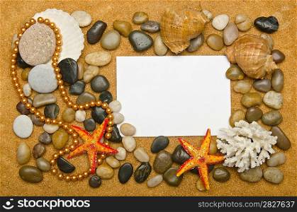 Blank message on the sand