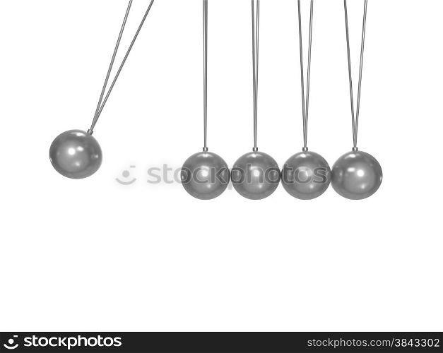 blank metallic momentum concept with clipping path