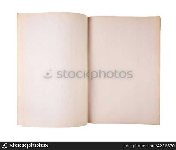 Blank notebook isolated on white