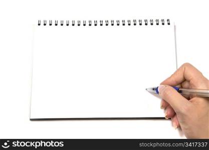 Blank Notepad. Ready for your message.