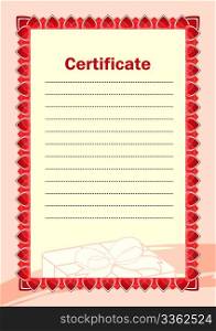 Blank of certificate