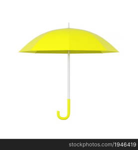 Blank opened umbrella. 3d illustration isolated on white background