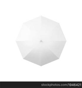 Blank opened umbrella. 3d illustration isolated on white background