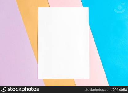 blank paper colorful papers background