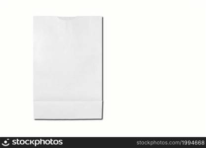 Blank paper isolated on white background. 3D rendering