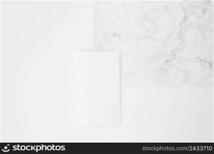 blank paper marble texture against white background