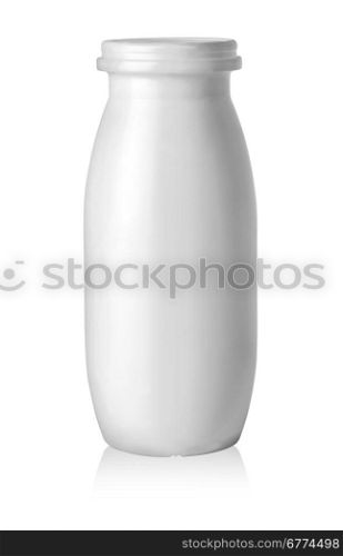 blank product plastic bottle isolated on white background with clipping path
