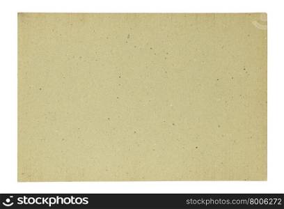 Blank recycle paper isolated