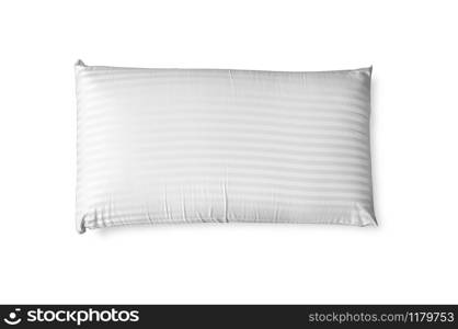 Blank soft pillow on white background with clipping path